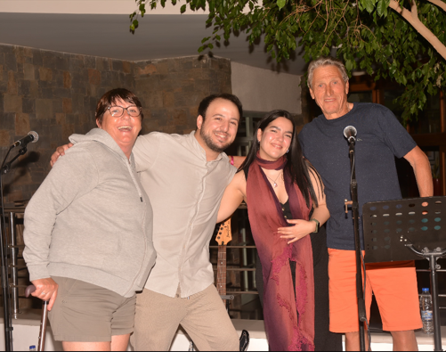 The Band with some Fans 